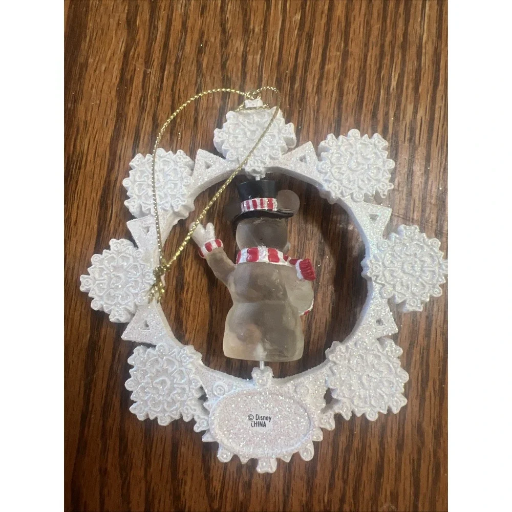 Lot of 3 Disney Christmas Ornaments Mickey Mouse 2 ,‎ And Cinderella Frame.